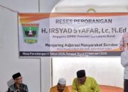 Anggota DPRD Sumbar Irsyad Safar Gelar Reses di Sungai Beringin, Terima Aspirasi Masyarakat