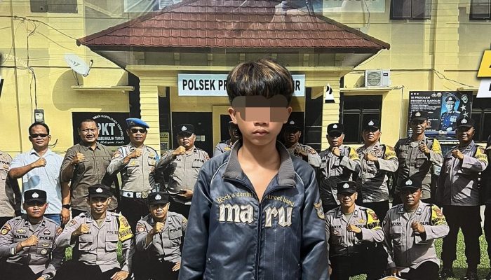 Polsek Prabumulih Timur Amankan Seorang Pelajar Hendak Tawuran di Jalan Nigata