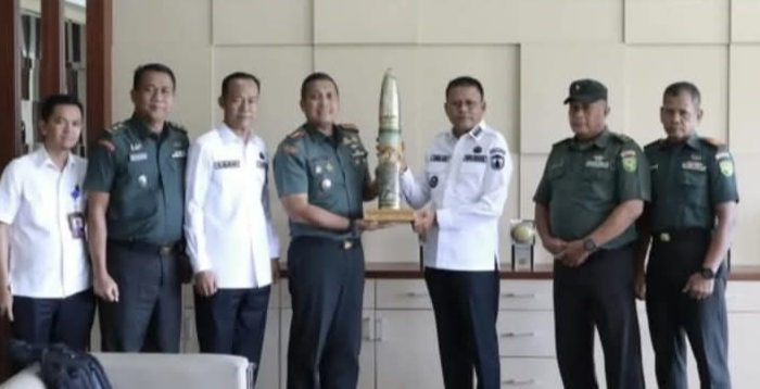 Walikota Prabumulih Terima Audiensi Dandim 0404/ME, H. Arlan : Sinergi Pemkot dan TNI Sangat Penting