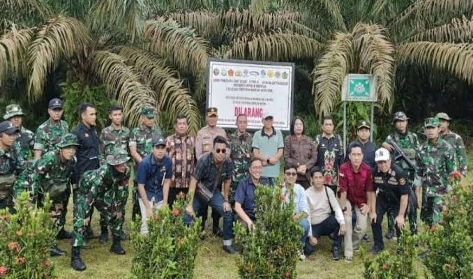 TNI dan Satgas PKH: Garda Depan Dalam Penegakan Hukum Perkebunan Sawit Ilegal