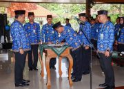 Sesuaikan Struktur Organisasi dan Tata Kerja, Bupati Kukuhkan 5 Pimpinan Organisasi Perangkat Desa Pemkab Blora