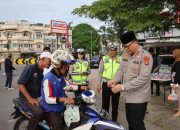 Polres Prabumulih Gencar Sosialisasi Layanan Hotline Mudik Polri 110, Ini Slogannya