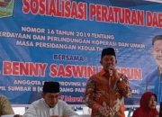 Anggota DPRD Sumbar Benny Saswin Gelar Sosialisasi Perda No 16 Tahun 2019, Tentang UMKM