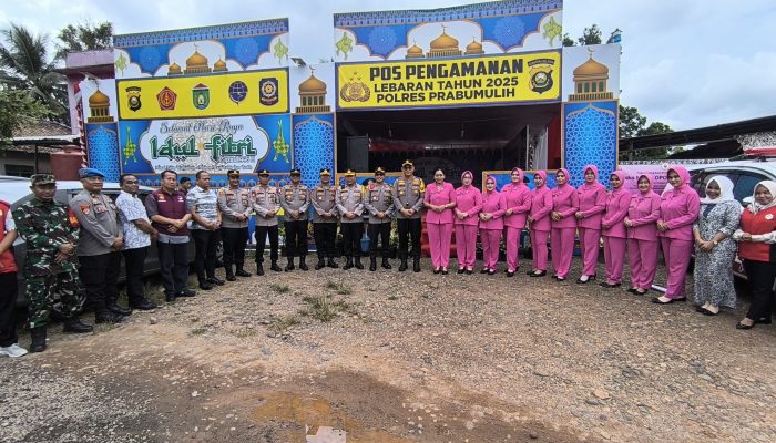 Kapolres Prabumulih Kunjungi Pos PAM dan Pos Yan, Beri Tali Asih ke Personel Jaga