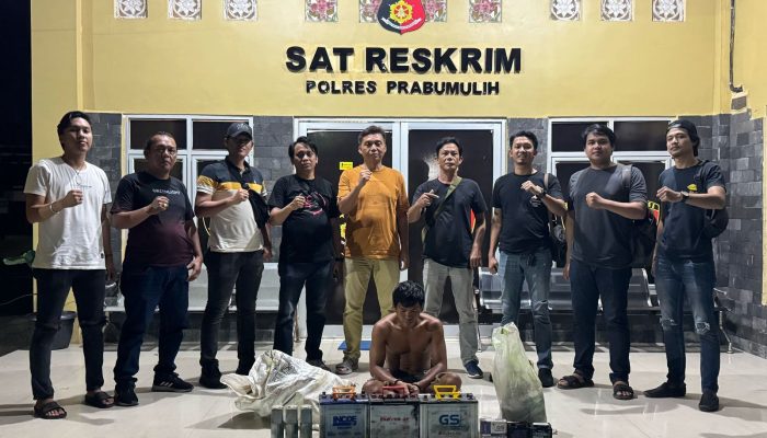 Tim Tekab Polres Prabumulih Ringkus Pelaku Pencurian di Gudang Rosok