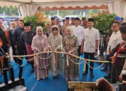 Febrita lustia HD dan Dwi septaria asgianto, membuka secara resmi pameran hari jadi kabupaten Pali ke 12