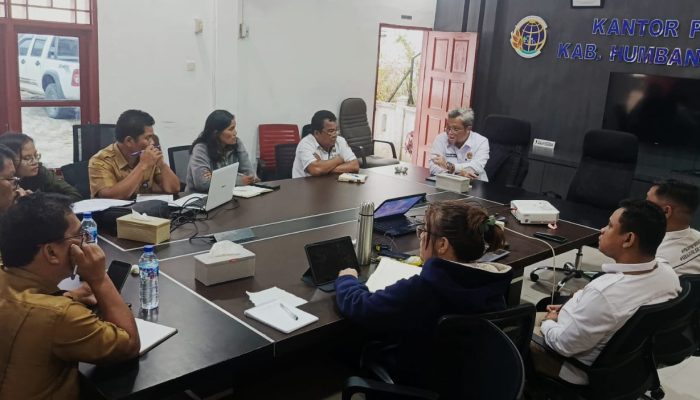 Tindak Lanjut DAK Fisik, Pemkab Humbahas Gelar Rapat Koordinasi Dengan BPN Humbahas Terkait 