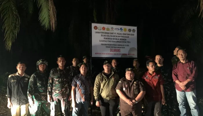 Satgas PKH Tertibkan Lahan Negara yang Dikuasai PT Pusaka Sinar Dian Abadi di PALI