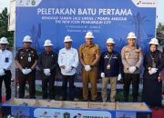 Pemkot Prabumulih Bersama PHRZ 4, Secara Simbolis Melakukan Peletakan Batu Pertama Pembangunan Tugu Lalu Lintas/Pompa Angguk