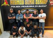 Tim Sunyi Senyap Polsek Prabumulih Barat Ringkus 4 Remaja Pengeroyokan Terhadap Seorang Buruh