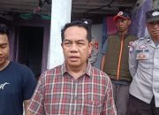 Wakil Ketua I DPRD H.Kristian, S.M  PALI Prihatin dengan Musibah Longsor Di Kelurahan Pasar Bayangkara