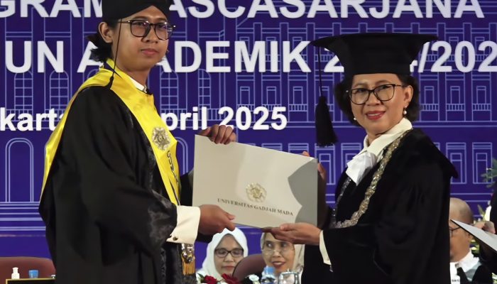 Wisudawan Terbaik UGM 2025, Viga Laksa Hardjanto Mahasiswa S2 Peraih IPK 4.00