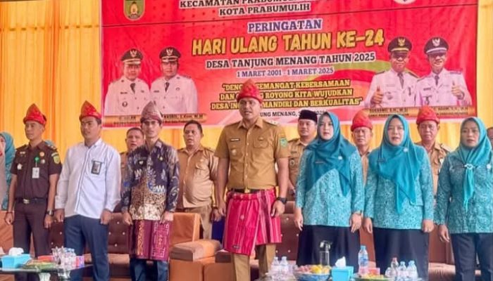 Wakil Walikota Prabumulih Franky Nasril Hadiri Perayaan HUT Ke 24 Desa Tanjung Menang