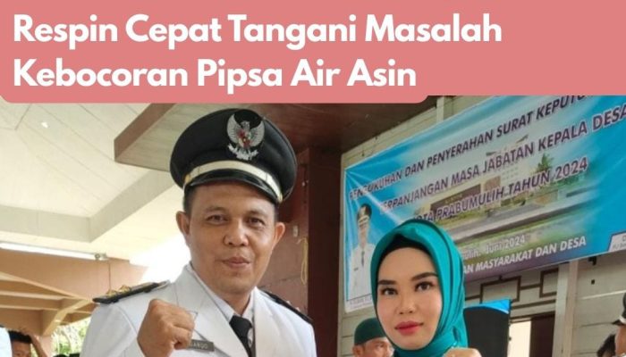 Kades Sinar Rambang Apresiasi Pertamina EP Zona 4 Limau Field Respon Cepat Atasi Masalah Kebocoran Pipa Air Asin