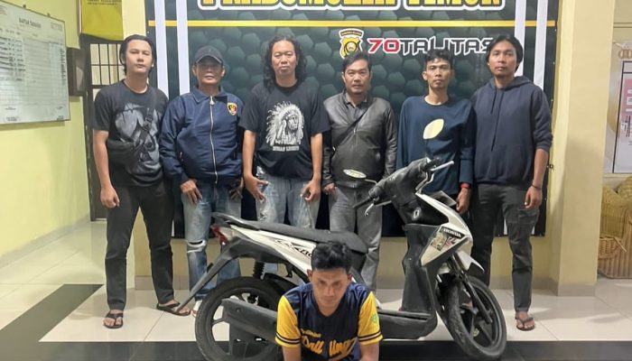 Tim Singo Polsek Prabumulih Timur Ringkus Pelaku Gelapkan Kendaraan R2 Milik Petani