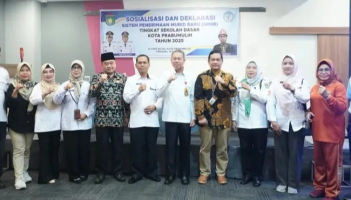 Pemkot Prabumulih Melalui Dinas Pendidikan Gelar Kegiatan Deklarasi dan Sosialisasi Sistem SPMB Tingkat SD Tahun 2025
