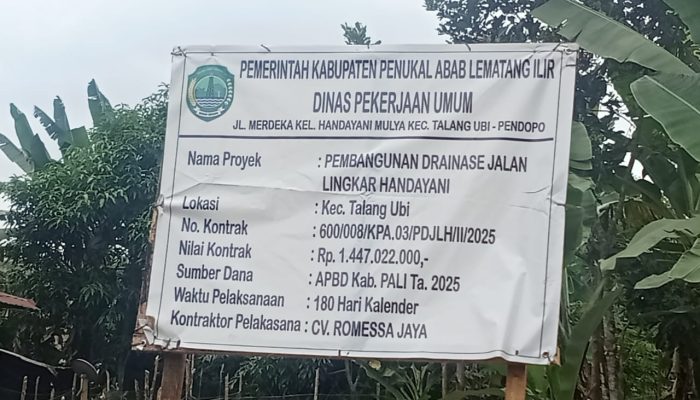 Proyek Milyaran di Pali, Tapi Masih Gunakan Semen Murah
