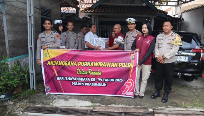 Dalam Rangka Hari Bhayangkara ke 79 Tahun, Polres Prabumulih Laksanakan Anjangsana Purnawirawan Polri