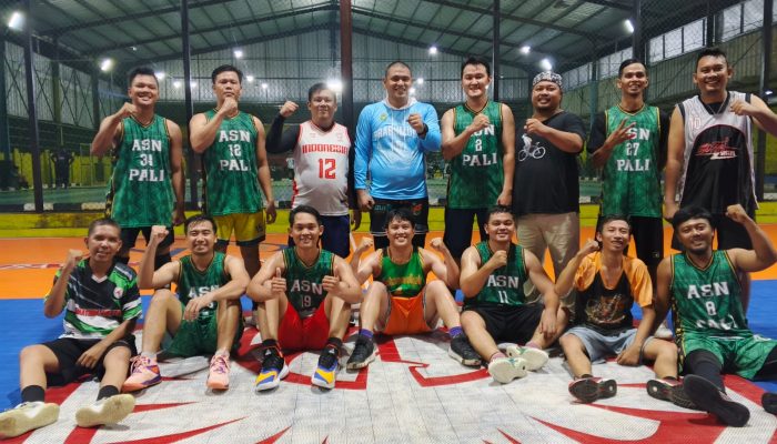 Kunjungan Ketua KONI bersama Team Basketball Kopri Pali Diterima Wawako Prabumulih, Silahturahmi danSeparing Basket di NR
