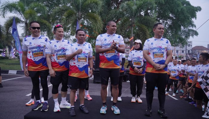 Ribuan Peserta Ramaikan Bhayangkara Fun Run Polres Prabumulih