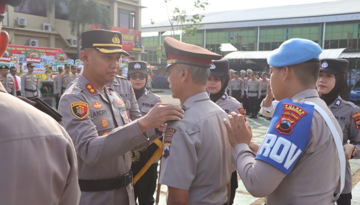 Polres Purworejo Gelar Upacara Korp Raport Kenaikan Pangkat periode 1 Juli 2025
