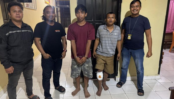Tim Polsek Cambai Berhasil Ringkus 2 Pelaku Pencurian Kendaran R2 di Desa Muara Sungai