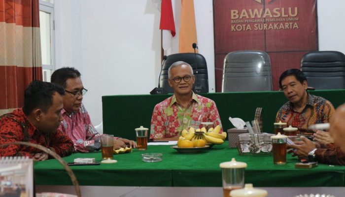Aria Bima Kunjungi Bawaslu Solo, Dorong Penguatan Lembaga Pengawas Pemilu