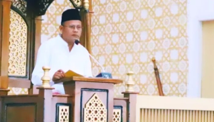 Walikota dan Wawako Prabumulih Laksanakan Sholad id Idul Adha 1446 H di Masjid Jami Islamic Center