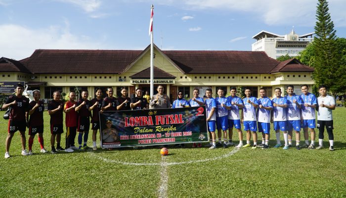 Hari Bhayangkara ke 79, Polres Prabumulih Sukses Gelar Turnamen Futsal Internal antar Personel
