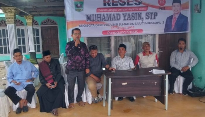 DPRD Sumbar M Yasin Reses di Punggung Kasiak, Terima Aspirasi Terkait Infrastruktur dan Kesejahteraan Petani