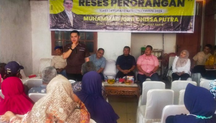 Wakil DPRD Sumbar Gelar Reses, Iqra Chissa : Dorong Sinergi Pemerintah Kota dan Provinsi