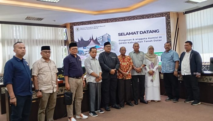 DPRD Sumbar Terima Kunjungan Kerja Komisi III DPRD Tanah Datar, Bahas Limbah di Danau Singkarak