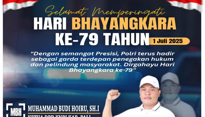 Ketua DPD KNPI PALI Berharap di HUT Ke-79 Tahun Polri Tetap Mengayomi Masyarakat