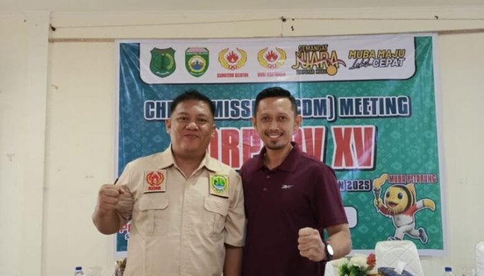 M. Firman Irpama, S.Pd., M.Pd Ketua KONI Pali Hadiri CMD Metting di Muba Persiapan Porprov Sumsel Tahun 2025