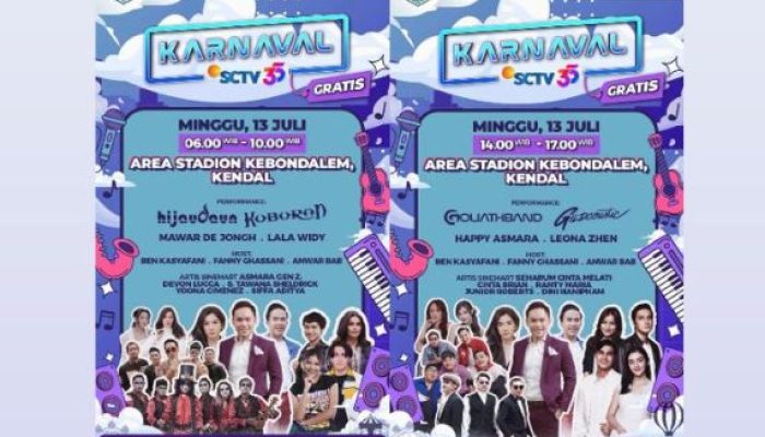 Meriah, Karnaval SCTV 35 Siap Guncang Kendal Dalam Rangka HUT ke 420