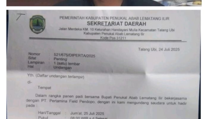 Sekda Pali Dinilai Tidak Teliti Administrasi, Ketua JMP Yogi S Memet  Angkat Bicara