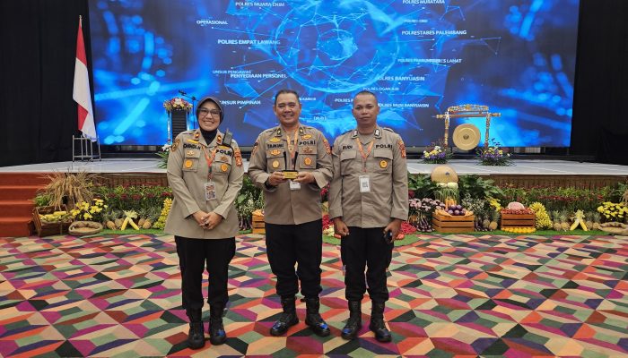 Rakernis SDM Tahun 2025 Polres Prabumulih Sabet 2 Penghargaan Sekaligus