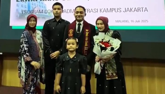 Kabag Binkar Polda Sumsel AKBP Erwin Aras Genda Raih Gelar Doktor di Universitas Brawijaya