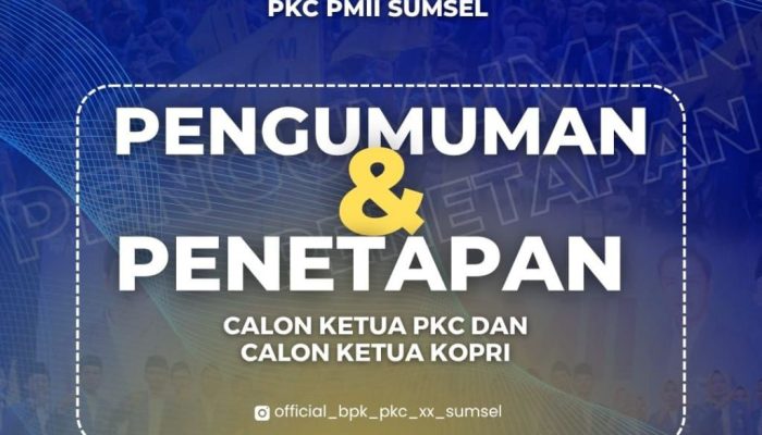 Konkorcab XX PMII Sumsel Siap Lahirkan Pemimpin Baru Dari Tiga Pejuang dan Satu Srikandi