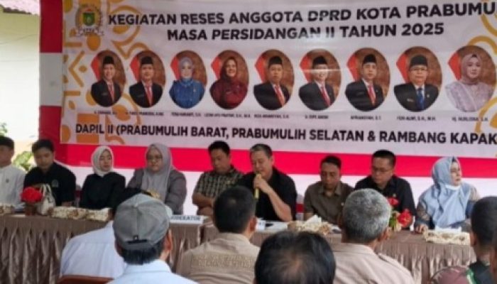 Serap Usulan Masyarakat, Anggota DPRD Prabumulih Dapil II, Menggelar Reses di Kantor Kecamatan Prabumulih Barat