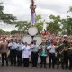 Kirab Drum Band Gita Dirgantara dari Akademi Angkatan Udara Yogyakarta Hibur Warga Purworejo