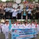 Kirab Drum Band Gita Dirgantara dari Akademi Angkatan Udara Yogyakarta Hibur Warga Purworejo