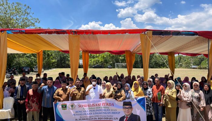 Anggota DPRD Sumbar Nurkhalis Sosialisasi Perda Tentang Rencana Perlindungan Pengelolaan Lingkungan Hidup