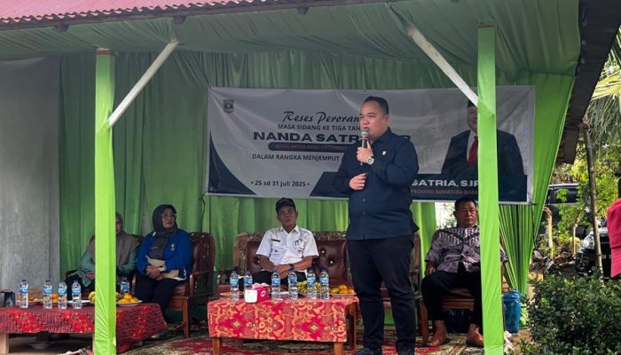 DPRD Sumbar Reses di Tanjung Pulau, Nanda Satria Terima Aspirasi Terkait Pendidikan, Pembangunan Jalan dan Penerangan