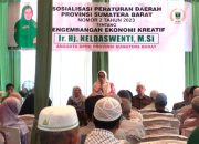 Anggota DPRD Sumbar Sosialisasikan Perda Nomor 2 Tahun 2023 tentang Pengembangan Ekonomi Kreatif