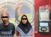 Pasutri Bawa Sabu, Berhasil Ditangkap Sat Resnarkoba Polres Prabumulih