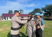 Terima Kenaikan Pangkat Pengabdian, Sri Djumiati Personel Polres Prabumulih Resmi Berpangkat Komisaris Polisi