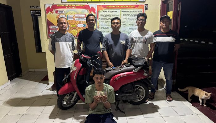 Pencuri Kotak Amal Berhasil Diamankan Polsek Cambai