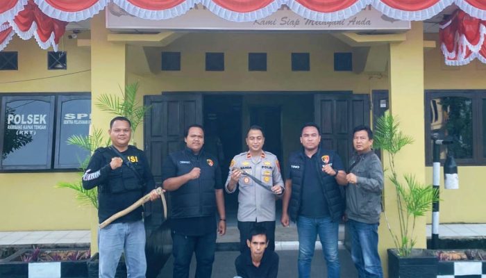Polsek RKT Amankan Pelaku Penganiayaan di Desa Karya Mulya, Diduga Perselisihan Batas Tanah