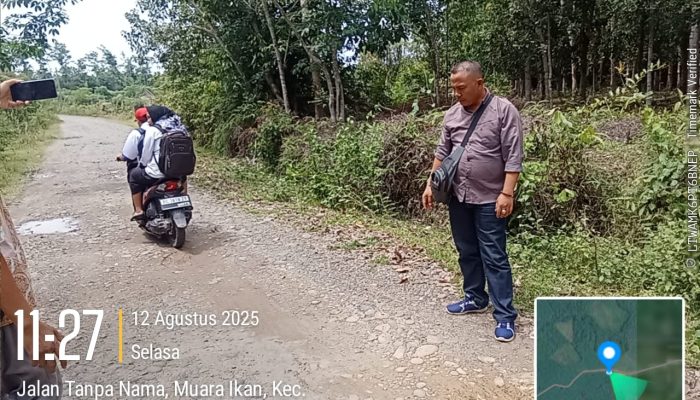 Penghubung Antar Desa dan Ke Kota, Warga Desa Muara Ikan Keluhkan Akses Jalan Utama Masih Rusak